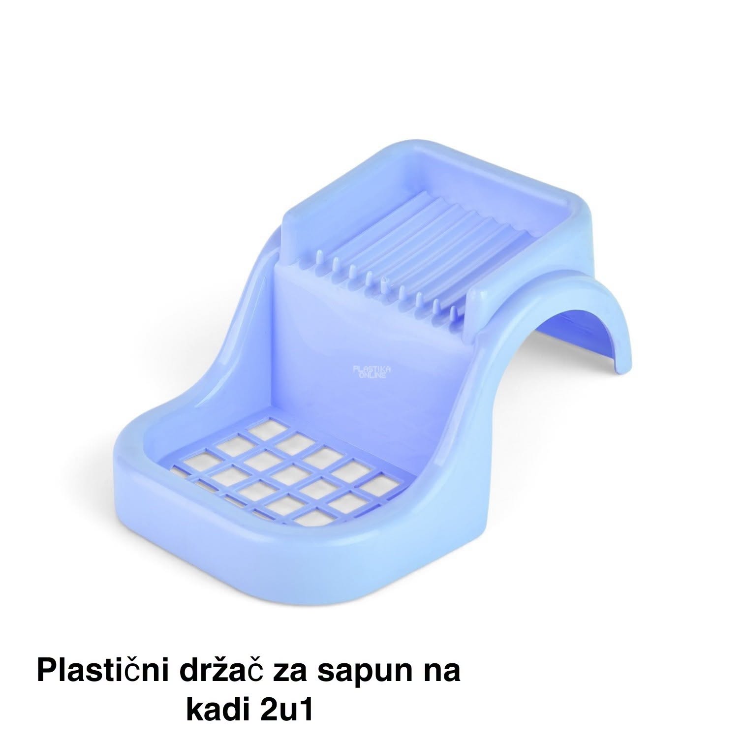 Plastični držač za sapun na kadi 2u1