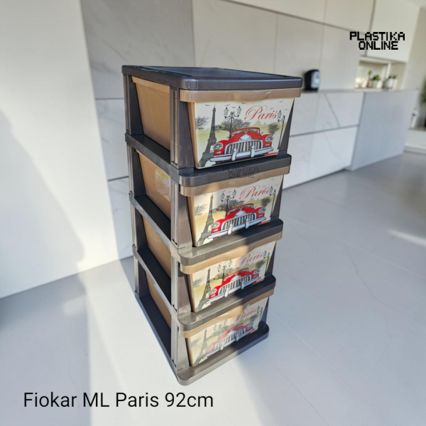 Plastični fiokar sa 4 fioke ML Paris 92cm visine