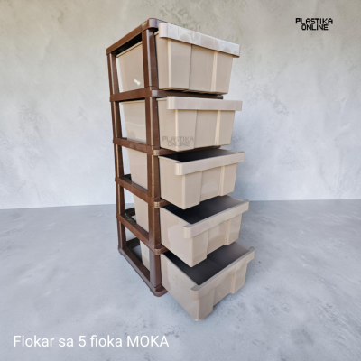 Plasticni fiokar sa 5 fioka MOKA KOV