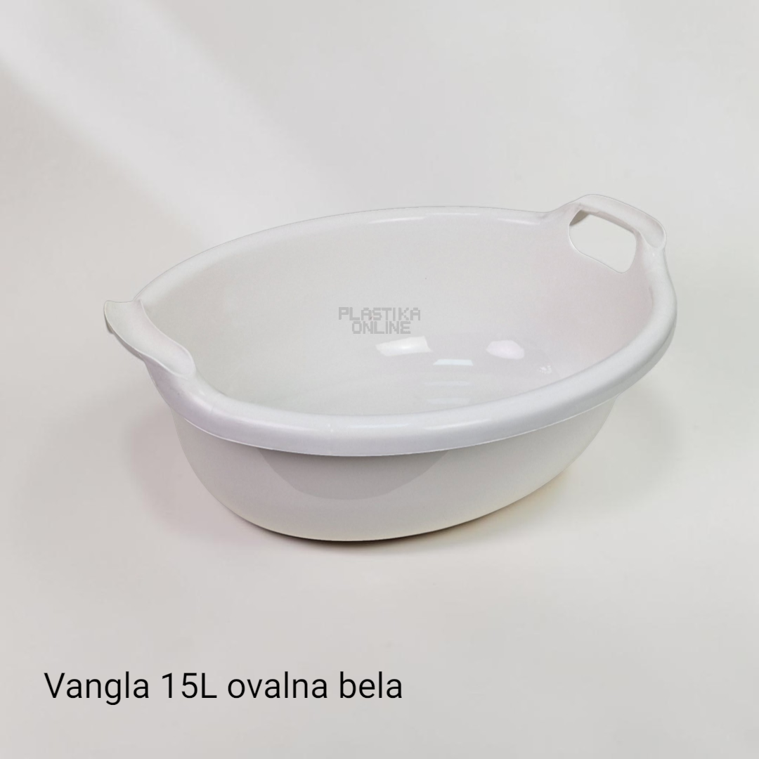 Plastična vangla 15L (ovalna manja) sa ručkama WINNER - Slika 4