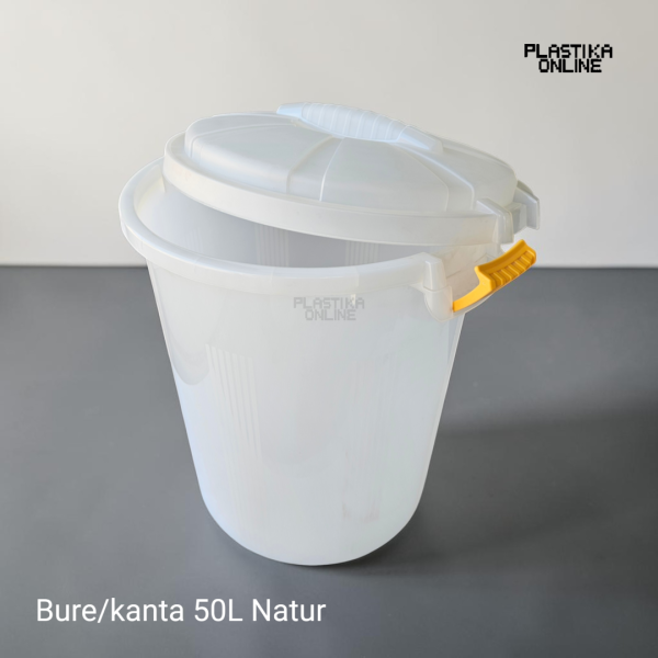 Plastično bure-kanta od 50L natur SANJA