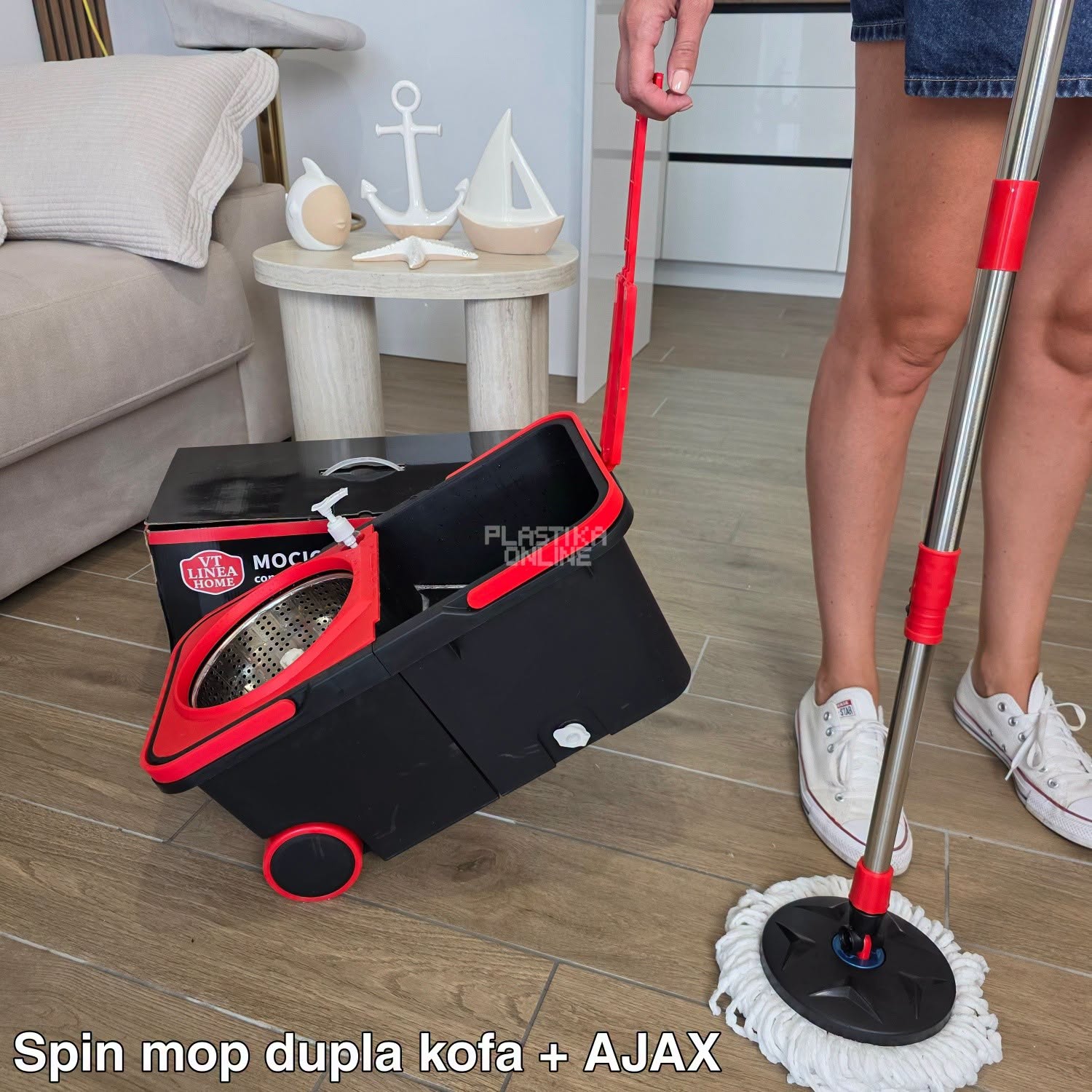 Spin Mop sa duplom kofom + AJAX 1L za podove NA POKLON! - Slika 6