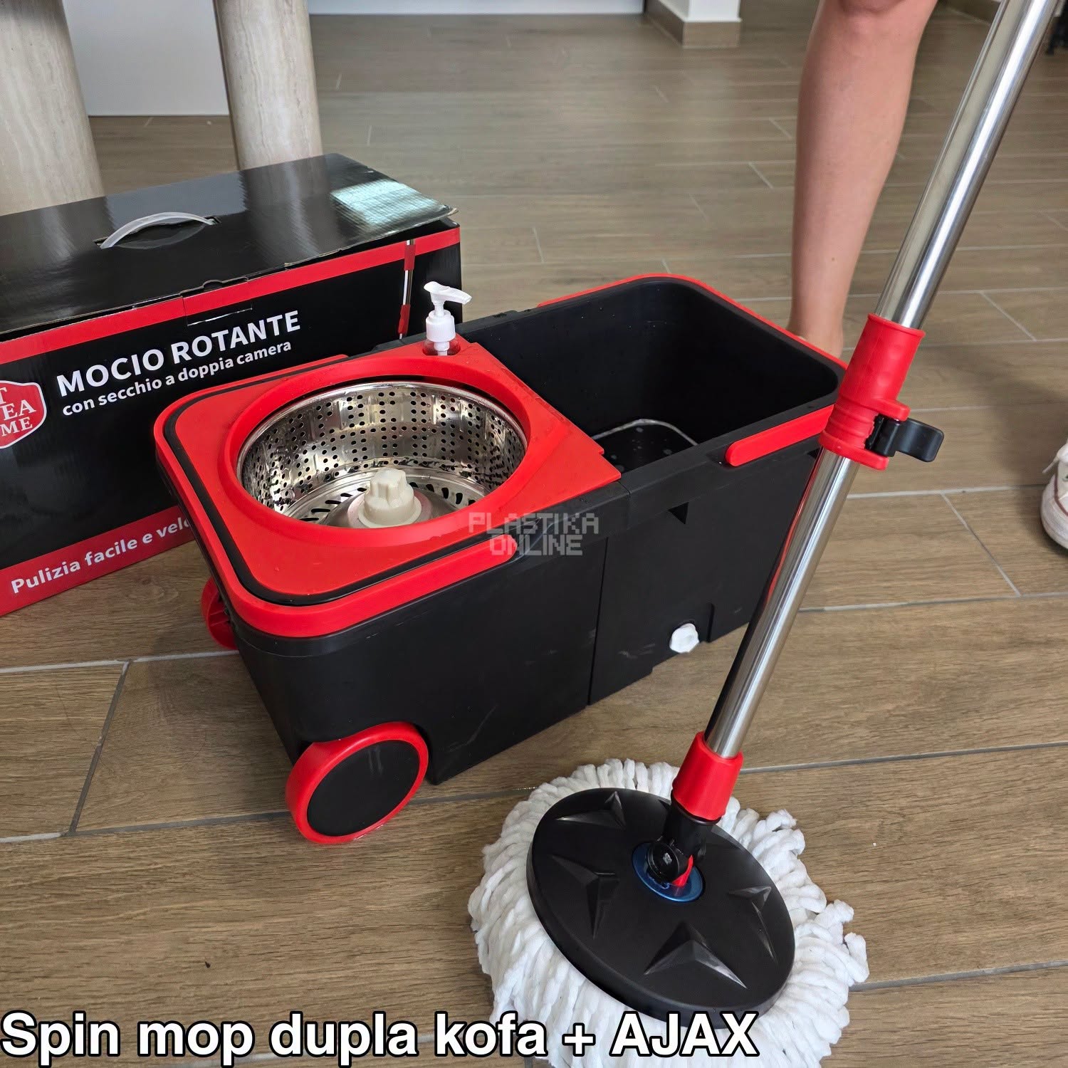 Spin Mop sa duplom kofom + AJAX 1L za podove NA POKLON! - Slika 4