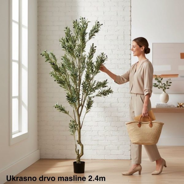 Ukrasno drvo masline 2.4m , veštačko bilje, veštacko cveće, dekorativno bilje
