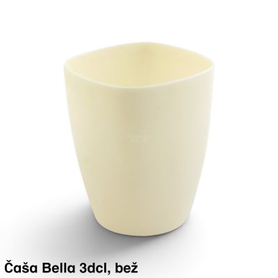 Plastična čaša 3dl Bella svetlo krem