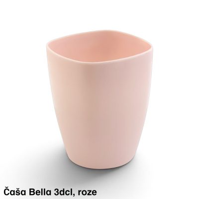 Plastična čaša 3dl Bella puder roze
