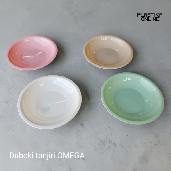 Plastični duboki tanjiri Omega prečnika 21,5cm i dubine 3,5cm raznih boja