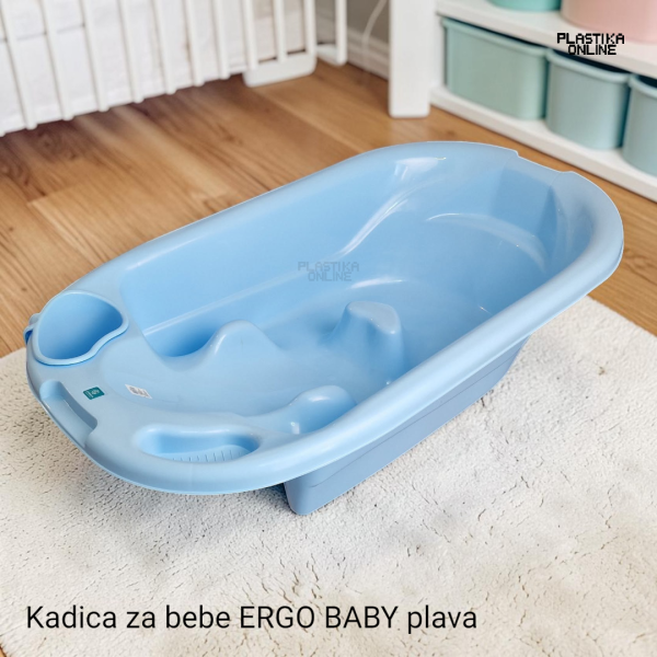 Ergonomska kadica za kupanje beba ERGO BABY plava