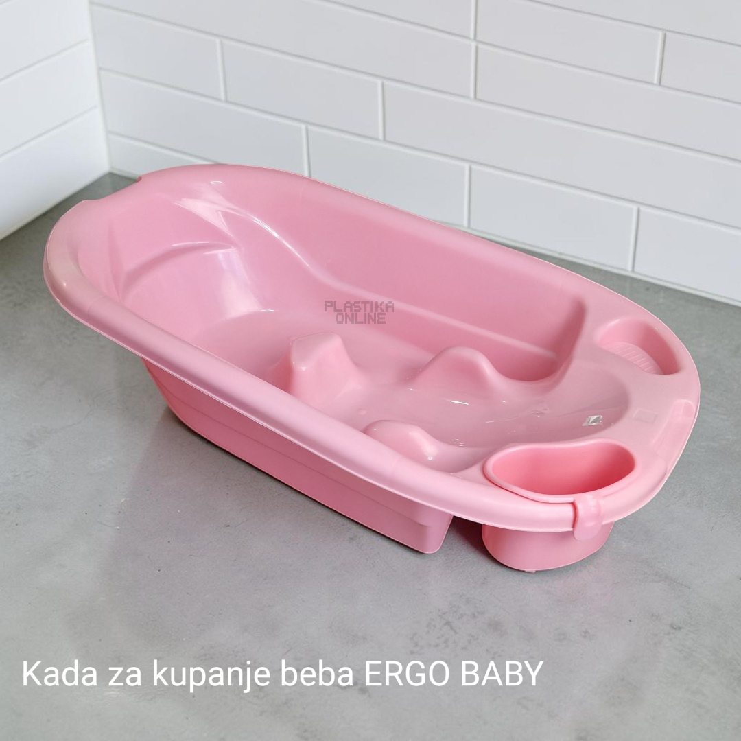 Ergonomska kadica za kupanje beba ERGO BABY roze