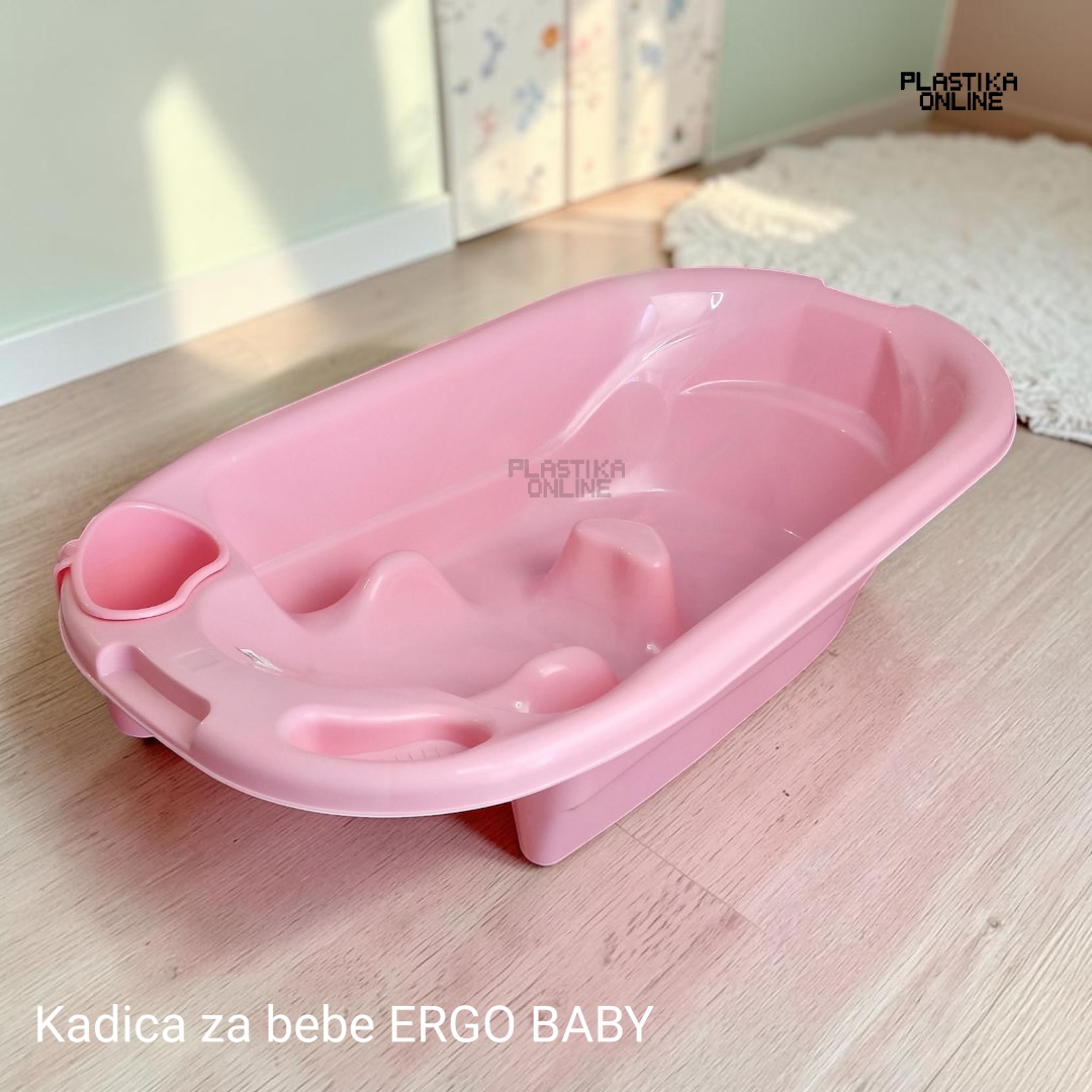 Ergonomska kadica za kupanje beba ERGO BABY roze
