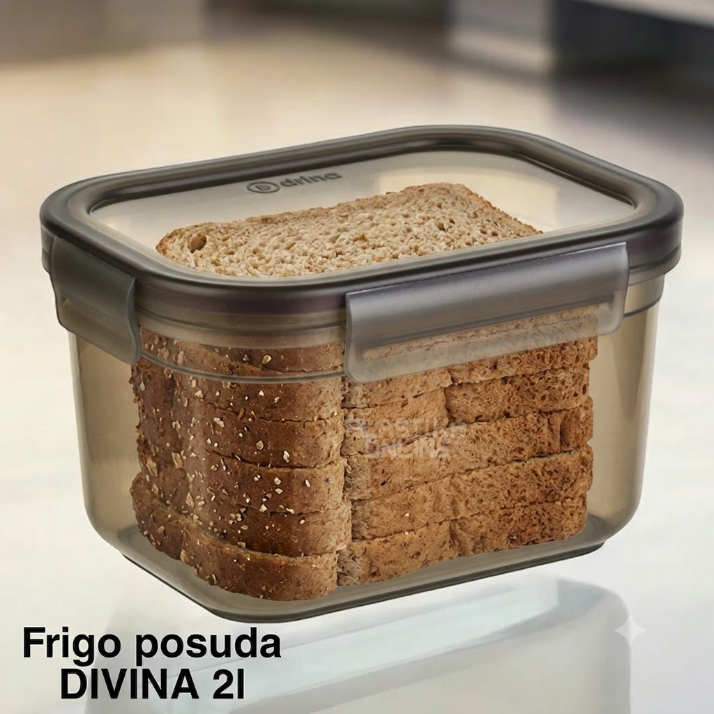 Kutija za hranu i hleb u njoj