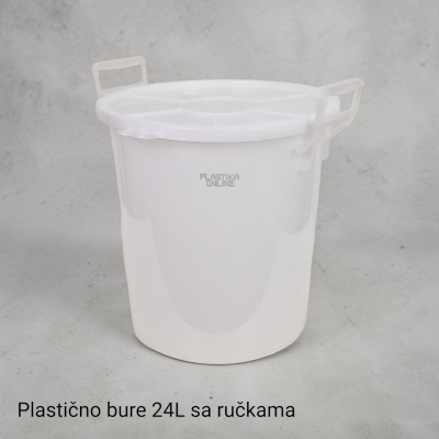 Plastično bure 24L sa ručkama i poklopcem