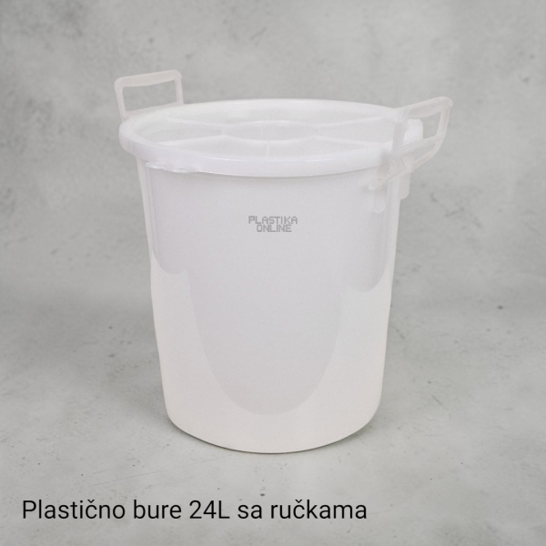 Plastično bure 24L sa ručkama i poklopcem