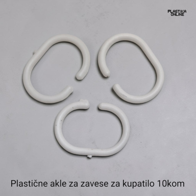 plastične alke za kupatilske zavese