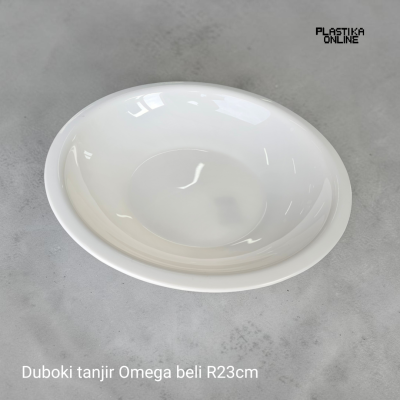 Plastični duboki tanjir OMEGA R21,5cm - BELA