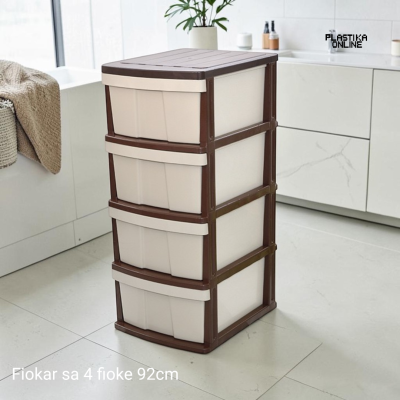 plasticni fiokar 4 fioke KOV bež 92cm