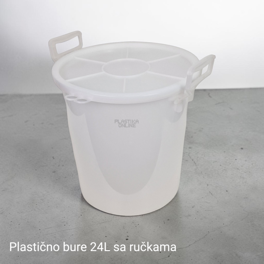 Plastično bure 24L sa ručkama i poklopcem