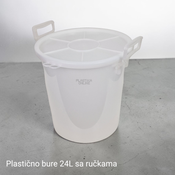 Plastično bure 24L sa ručkama i poklopcem