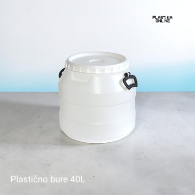 Plasticno bure 40l sa poklopcem i ručkama