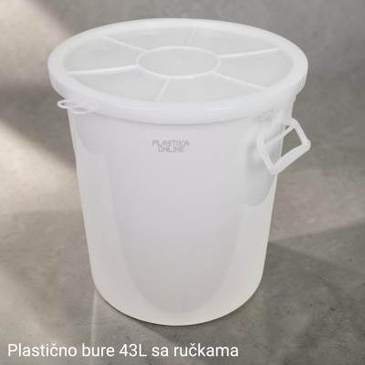 Plastično bure 43L sa poklopcem i ručkama