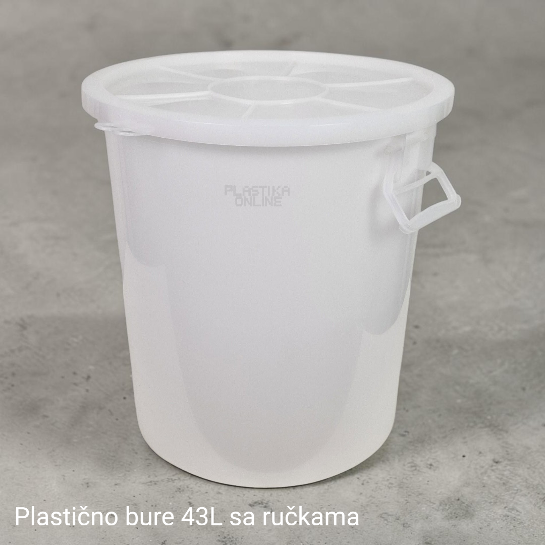 Plastično bure 43L sa poklopcem i ručkama