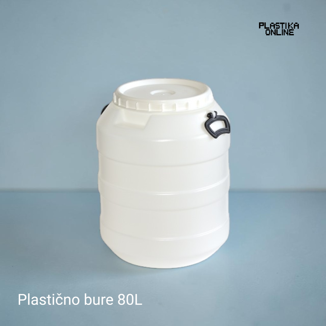Plastično bure 80l sa poklopcem i ručkama