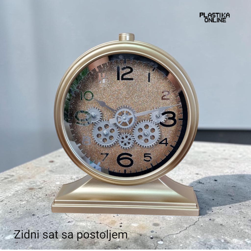 Zidni sat sa postoljem i dodatnim mehanizmom, potpuno nečujan sat
