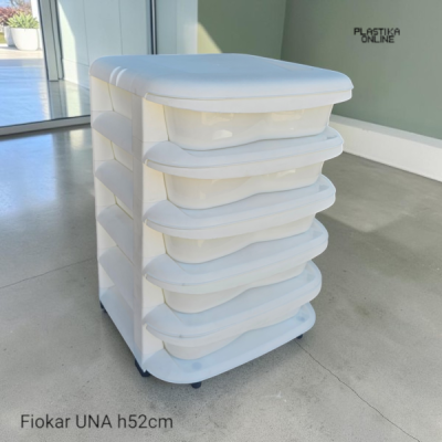 Fiokar UNA 1/5 beli plitki h52cm