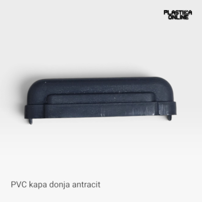 PVC donji čep za ograde ANTRACIT 7,5cm