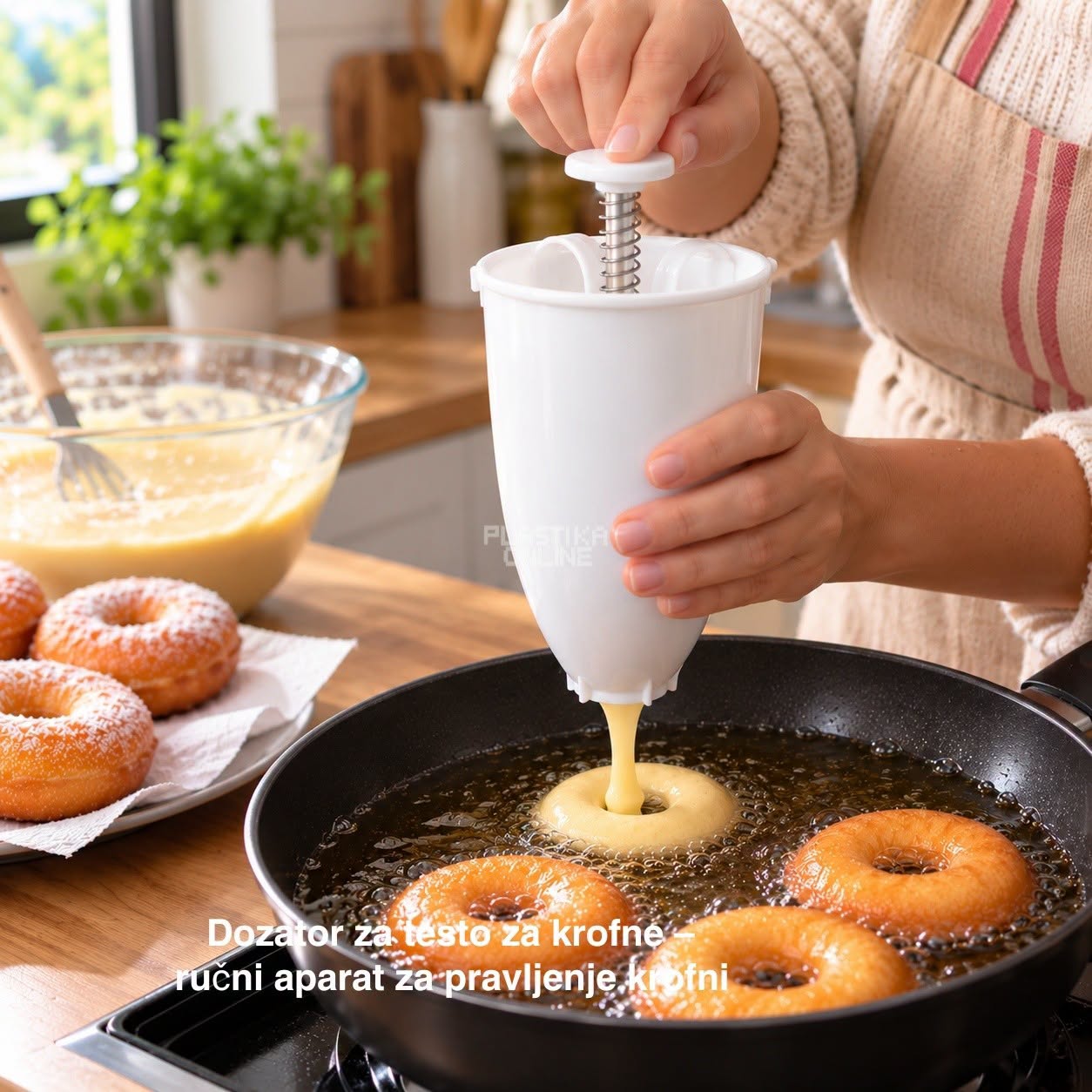 Dozator za testo za krofne - ručni aparat za pravljenje krofni