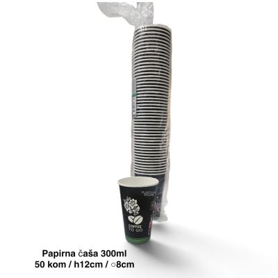 Papirna čaša 300 ml 50 Rioba