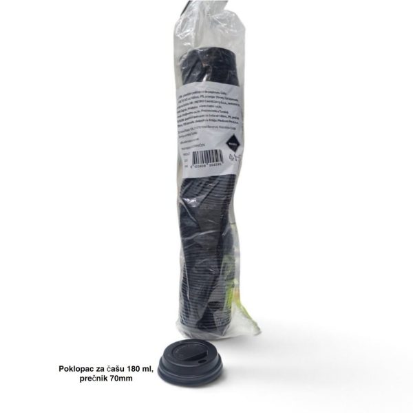 Poklopac za čašu 180 ml Rioba , poklopac za času za poneti, prečnik 70mm