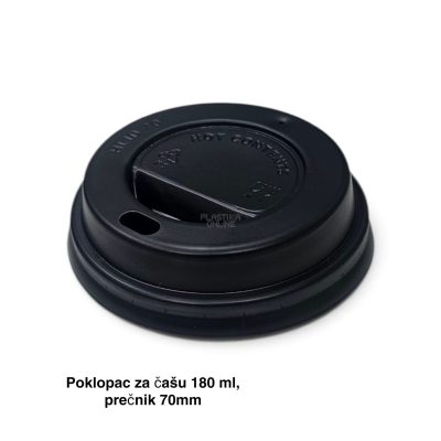 Poklopac za čašu 180 ml Rioba , poklopac za času za poneti, prečnik 70mm