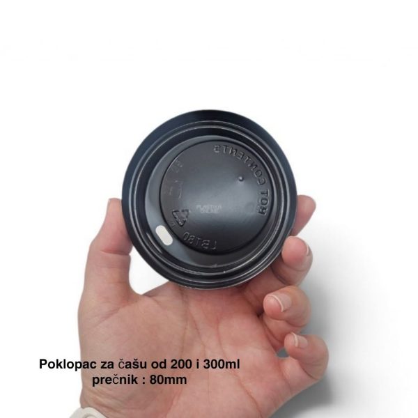 Poklopac za času 200 i 300 ml, prečnik 80 mm