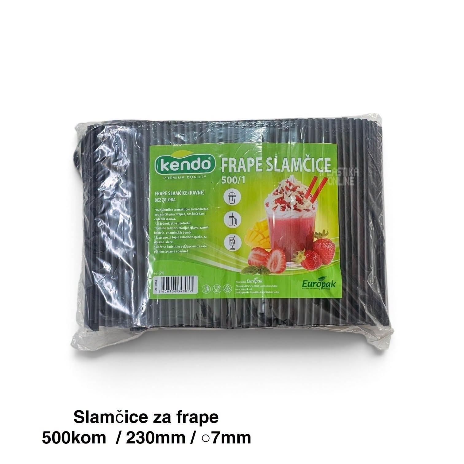 Slamčice za frape 500 1 kendo -230 mm, fi 7 mm