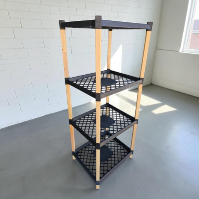 Polica za kupatilo (drvo-plastika) Bienwood 109cm