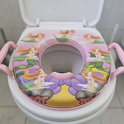 Dečiji adapter za wc šolju sa ručkama i sunđerom Sirena