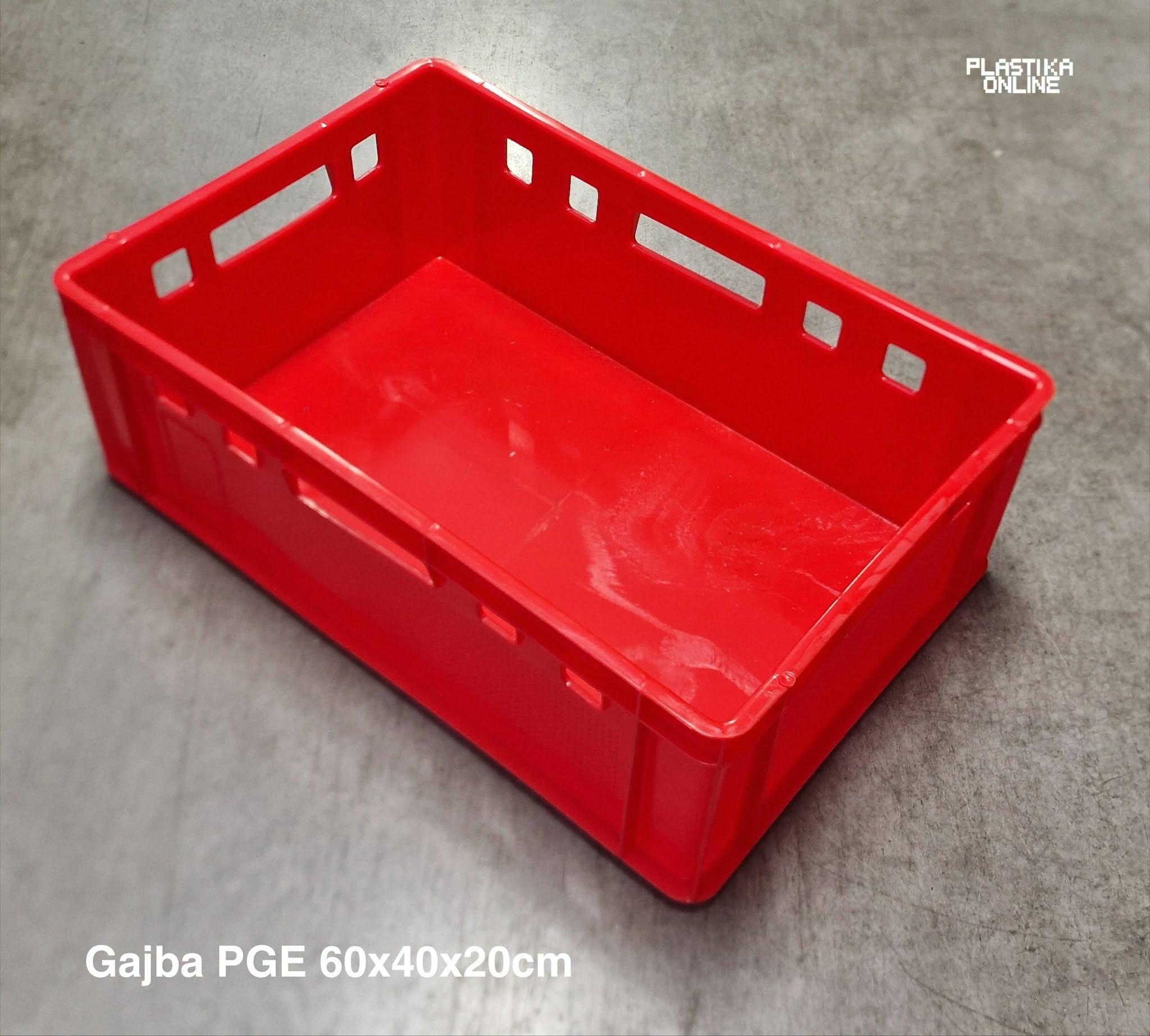 Gajba PGE crvena 60x40x20cm - Slika 3