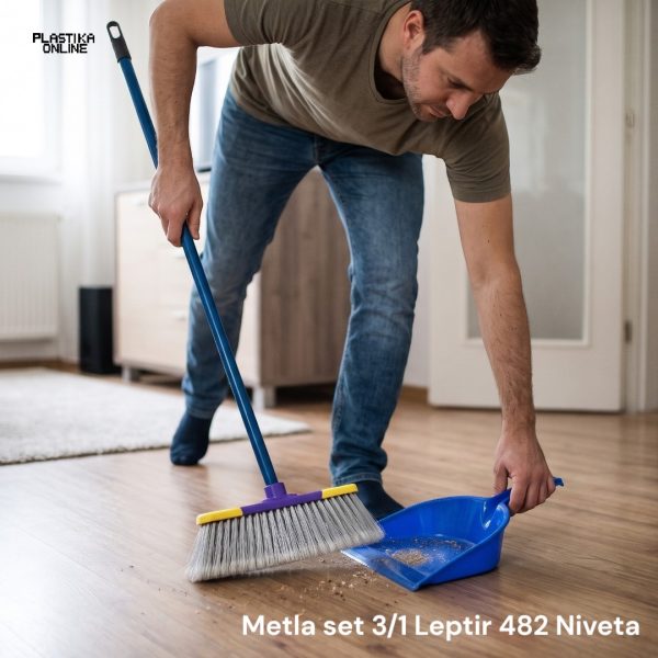 Metla set 3_1 Leptir Niveta drška četka i ručna đubra