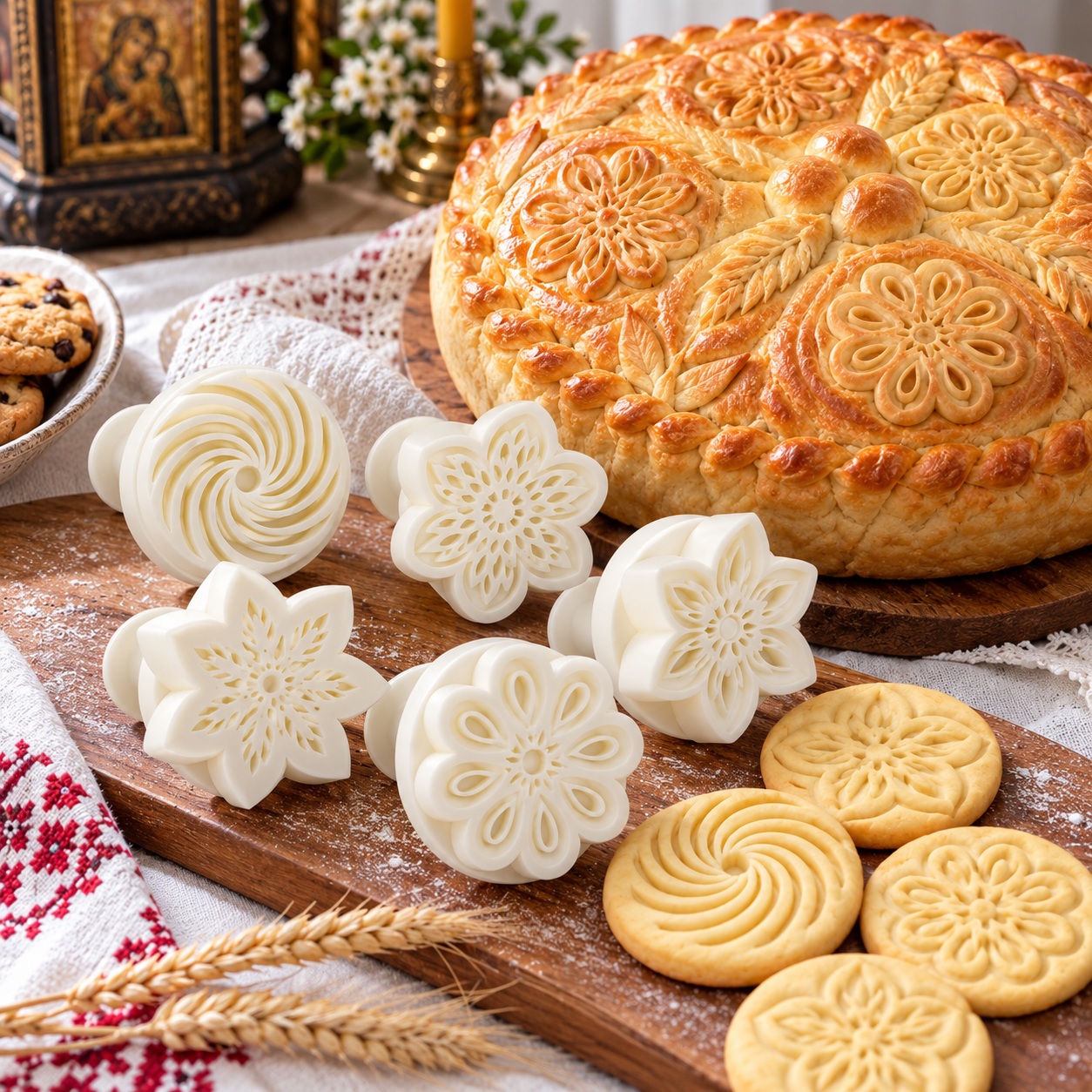 Pečati za slavski kolač i kekse – set 4 komada - Slika 2