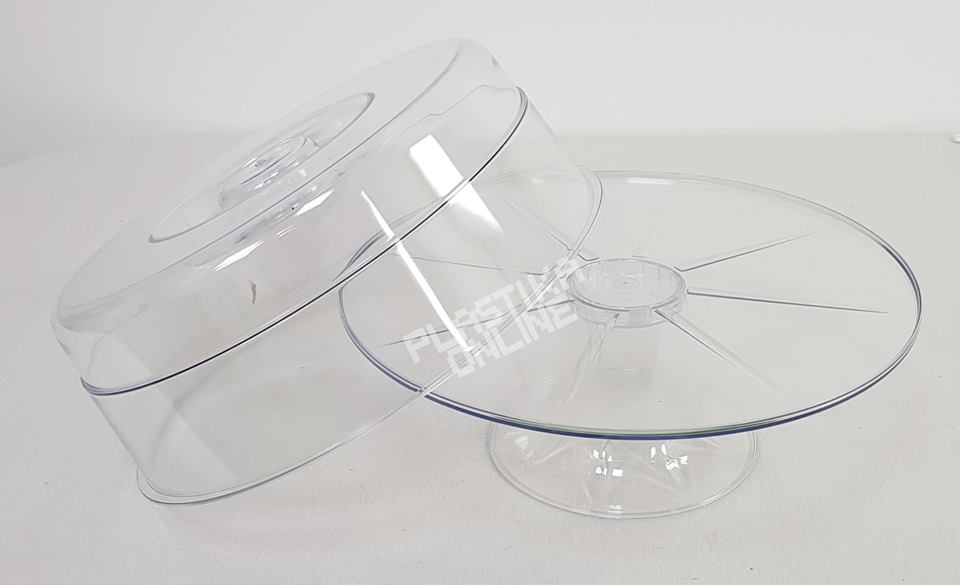 Plastični Stalak za tortu i kolače fi33cm sa zvonom